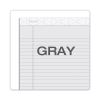 Prism + Colored Writing Pads, Wide/Legal Rule, 50 Pastel Gray 8.5 x 11.75 Sheets, 12/Pack2