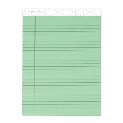 Prism + Colored Writing Pads, Wide/Legal Rule, 50 Pastel Green 8.5 x 11.75 Sheets, 12/Pack1