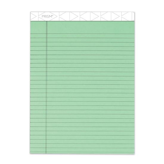 Prism + Colored Writing Pads, Wide/Legal Rule, 50 Pastel Green 8.5 x 11.75 Sheets, 12/Pack1