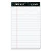 Docket Ruled Perforated Pads, Narrow Rule, 50 White 5 x 8 Sheets, 12/Pack1