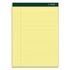 Double Docket Ruled Pads, Narrow Rule, 100 Canary-Yellow 8.5 x 11.75 Sheets, 6/Pack1