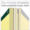 Double Docket Ruled Pads, Narrow Rule, 100 Canary-Yellow 8.5 x 11.75 Sheets, 6/Pack2