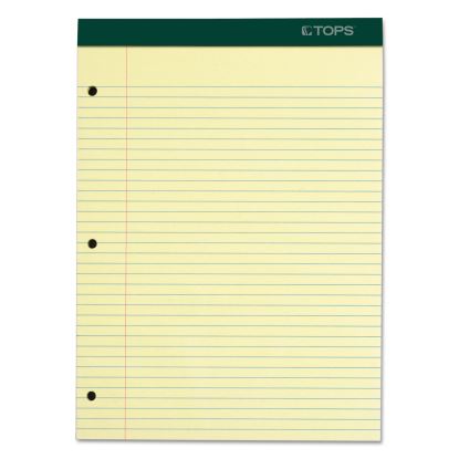 Double Docket Ruled Pads with Extra Sturdy Back, Medium/College Rule, 100 Canary-Yellow 8.5 x 11.75 Sheets1