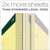 Double Docket Ruled Pads, Wide/Legal Rule, 100 Canary-Yellow 8.5 x 11.75 Sheets, 6/Pack2