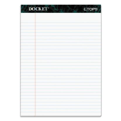 Docket Ruled Perforated Pads, Wide/Legal Rule, 50 White 8.5 x 11.75 Sheets, 6/Pack1