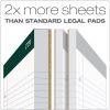 Double Docket Ruled Pads, Wide/Legal Rule, 100 White 8.5 x 11.75 Sheets, 6/Pack2