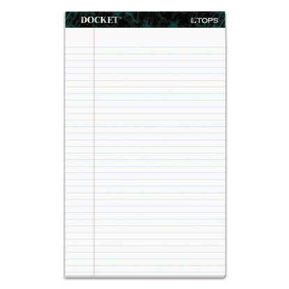 Docket Ruled Perforated Pads, Wide/Legal Rule, 50 White 8.5 x 14 Sheets, 12/Pack1