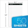 Docket Ruled Perforated Pads, Wide/Legal Rule, 50 White 8.5 x 14 Sheets, 12/Pack2