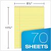 Docket Ruled Wirebound Pad with Cover, Wide/Legal Rule, Blue Cover, 70 Canary-Yellow 8.5 x 11.75 Sheets2