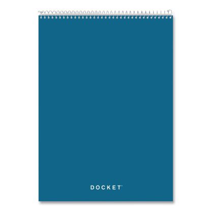 Docket Ruled Wirebound Pad with Cover, Wide/Legal Rule, Blue Cover, 70 White 8.5 x 11.75 Sheets1