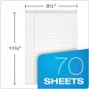 Docket Ruled Wirebound Pad with Cover, Wide/Legal Rule, Blue Cover, 70 White 8.5 x 11.75 Sheets2