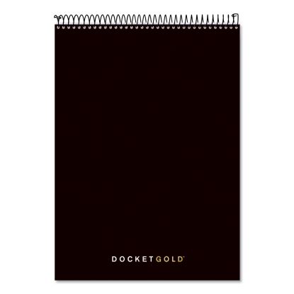 Docket Gold Planner Pad, Project-Management Format, Medium/College Rule, Black Cover, 70 White 8.5 x 11.75 Sheets1