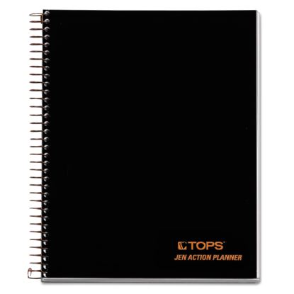 JEN Action Planner, 1 Subject, Narrow Rule, Black Cover, 8.5 x 6.75, 84 Sheets1
