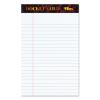 Docket Gold Ruled Perforated Pads, Narrow Rule, 50 White 5 x 8 Sheets, 12/Pack1