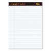 Docket Gold Ruled Perforated Pads, Wide/Legal Rule, 50 White 8.5 x 11.75 Sheets, 12/Pack1