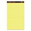 Docket Gold Ruled Perforated Pads, Wide/Legal Rule, 50 Canary-Yellow 8.5 x 14 Sheets, 12/Pack1