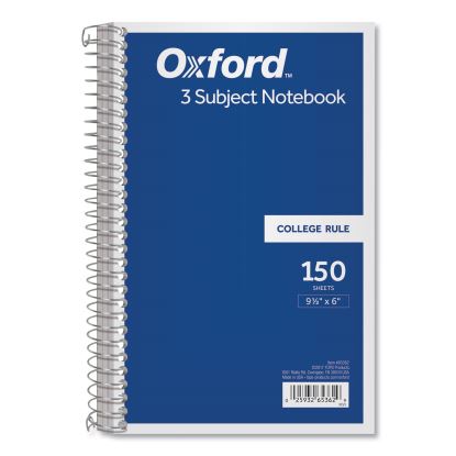 Coil-Lock Wirebound Notebooks, 3 Subject, Medium/College Rule, Randomly Assorted Covers, 9.5 x 6, 150 Sheets1
