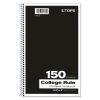Coil-Lock Wirebound Notebooks, 3 Subject, Medium/College Rule, Randomly Assorted Covers, 9.5 x 6, 150 Sheets2