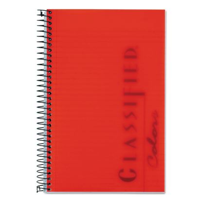 Color Notebooks, 1 Subject, Narrow Rule, Ruby Red Cover, 8.5 x 5.5, 100 White Sheets1