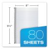 Second Nature Single Subject Wirebound Notebooks, Medium/College Rule, Light Blue Cover, 9.5 x 6, 80 Sheets2