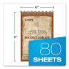 Second Nature Recycled Notepads, Gregg Rule, Brown Cover, 80 White 6 x 9 Sheets2