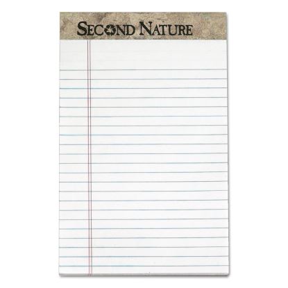 Second Nature Recycled Ruled Pads, Narrow Rule, 50 White 5 x 8 Sheets, Dozen1