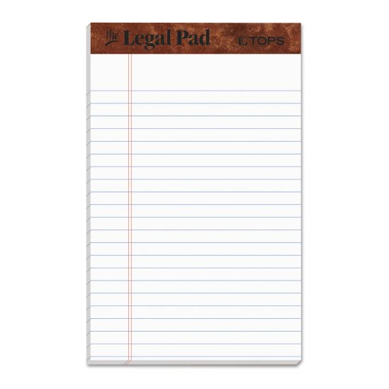 "The Legal Pad" Ruled Perforated Pads, Narrow Rule, 50 White 5 x 8 Sheets, Dozen1