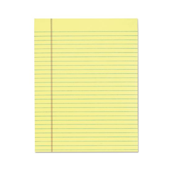 "The Legal Pad" Glue Top Pads, Wide/Legal Rule, 50 Canary-Yellow 8.5 x 11 Sheets, 12/Pack1