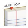 "The Legal Pad" Glue Top Pads, Wide/Legal Rule, 50 White 8.5 x 11 Sheets, 12/Pack2