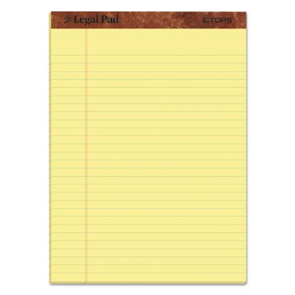 "The Legal Pad" Ruled Perforated Pads, Wide/Legal Rule, 50 Canary-Yellow 8.5 x 11.75 Sheets, Dozen1