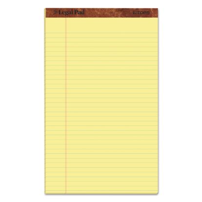 "The Legal Pad" Plus Ruled Perforated Pads with 40 pt. Back, Wide/Legal Rule, 50 Canary-Yellow 8.5 x 14 Sheets, Dozen1