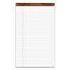 "The Legal Pad" Ruled Perforated Pads, Wide/Legal Rule, 50 White 8.5 x 14 Sheets, Dozen1