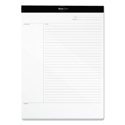 FocusNotes Legal Pad, Meeting-Minutes/Notes Format, 50 White 8.5 x 11.75 Sheets1