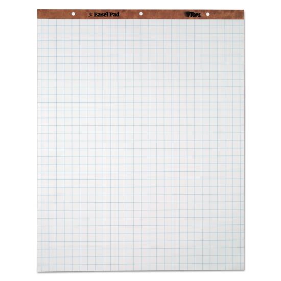Easel Pads, Quadrille Rule (1 sq/in), 50 White 27 x 34 Sheets, 4/Carton1