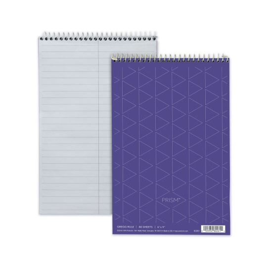 Prism Steno Pads, Gregg Rule, Orchid Cover, 80 Orchid 6 x 9 Sheets, 4/Pack1