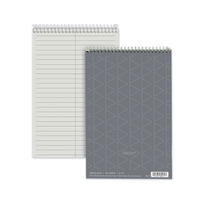 Prism Steno Pads, Gregg Rule, Gray Cover, 80 Gray 6 x 9 Sheets, 4/Pack1