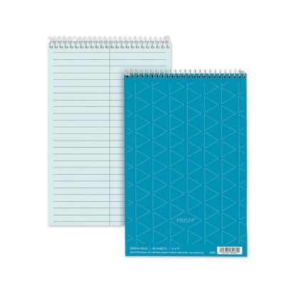 Prism Steno Pads, Gregg Rule, Blue Cover, 80 Blue 6 x 9 Sheets, 4/Pack1