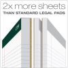 Double Docket Ruled Pads, Narrow Rule, 100 White 8.5 x 11.75 Sheets, 4/Pack2