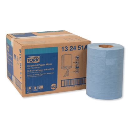 Industrial Paper Wiper, 4-Ply, 10 x 15.75, Blue, 190 Wipes/Roll, 4 Roll/Carton1