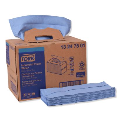 Industrial Paper Wiper, 4-Ply, 12.8 x 16.5, Blue, 180/Carton1