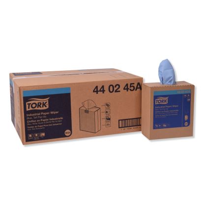 Industrial Paper Wiper, 4-Ply, 8.54 x 16.5, Blue, 90 Towels/Box, 10 Boxes/Carton1