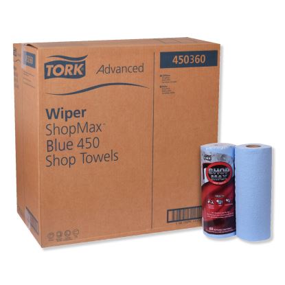 Advanced ShopMax Wiper 450, 11 x 9.4, Blue, 60/Roll, 30 Rolls/Carton1