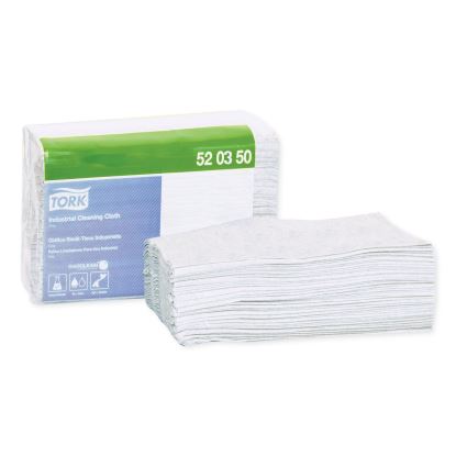 Industrial Cleaning Cloths, 1-Ply, 12.6 x 15.16, Gray, 55/Pack, 8 Packs/Carton1