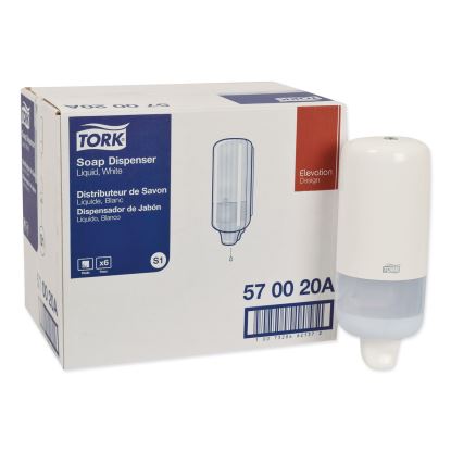 Elevation Liquid Skincare Dispenser, 1 L Bottle; 33 oz Bottle, 4.4 x 4.5 x 11.5, White1
