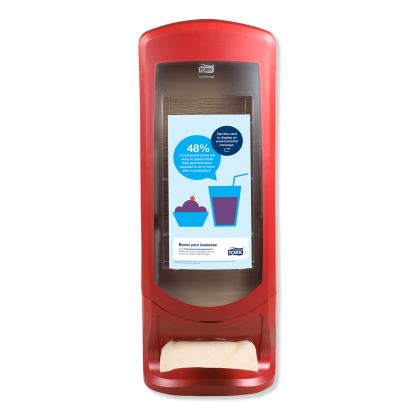 Xpressnap Stand Napkin Dispenser, 9 1/4 x 9 1/4 x 24 1/2, Red1