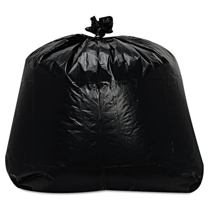 Low-Density Can Liners, 56 gal, 1.6 mil, 43" x 47", Black, 100/Carton1