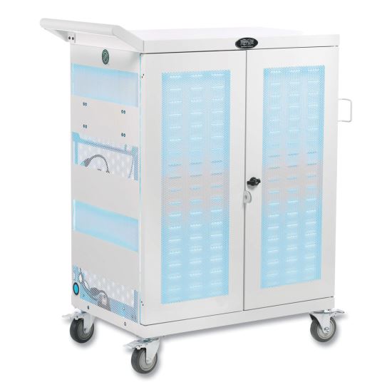 UV Sterilization and Charging Cart, For 32 Devices, 34.8 x 21.6 x 42.3, White1