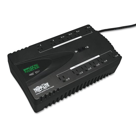 ECO Series Energy-Saving Standby UPS, USB, LCD Display, 12 Outlets, 850 VA, 420 J1