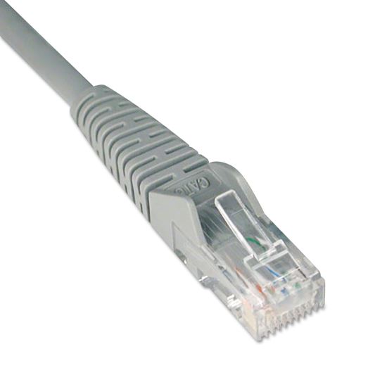 Cat6 Gigabit Snagless Molded Patch Cable, RJ45 (M/M), 1 ft., Gray1