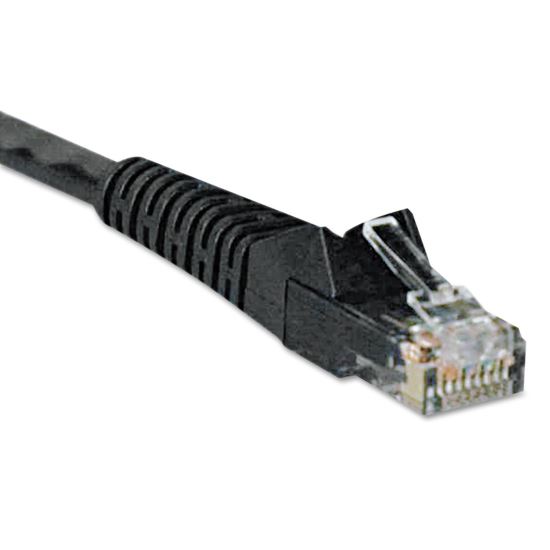 Cat6 Gigabit Snagless Molded Patch Cable, RJ45 (M/M), 7 ft., Black1